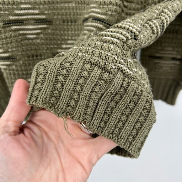 Vintage Jantzen Classics Green Acrylic Grandpa Sweater Men's XL - Picture 3 of 4